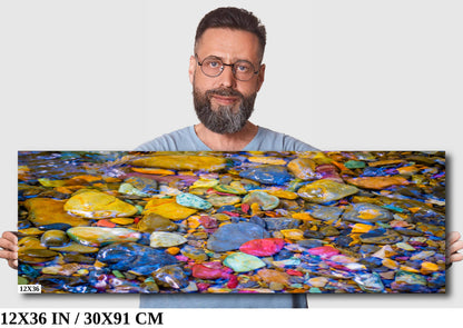 Lake McDonald Print: Rainbow Rocks, Glacier National Park