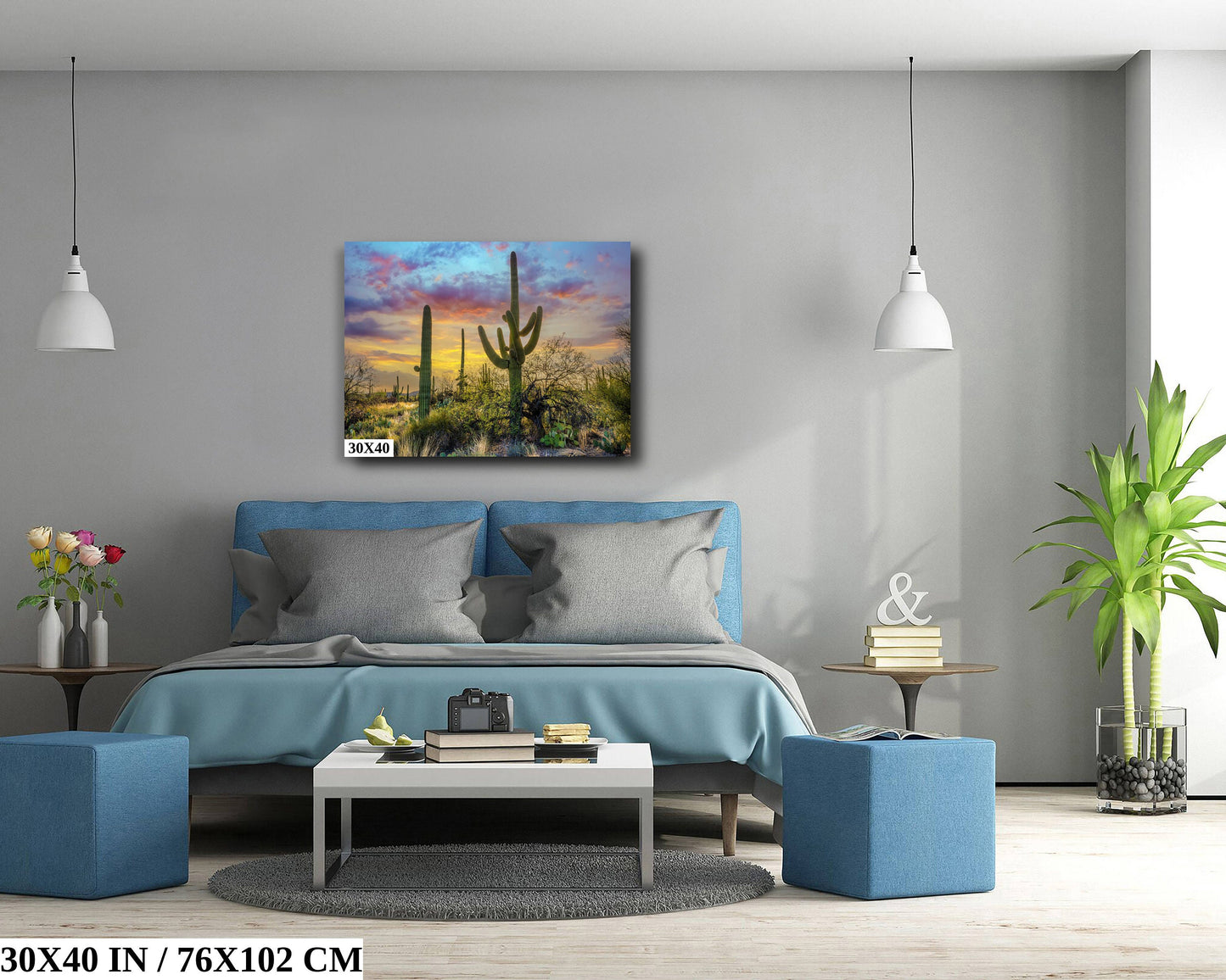 Sabino Canyon Saguaro Cactus Arizona Desert Nature Photography Wall Art