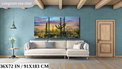 Sabino Canyon Saguaro Cactus Arizona Desert Nature Photography Wall Art