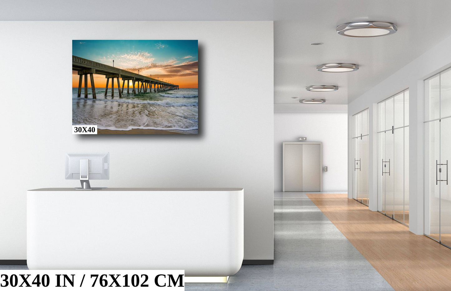 Coastal Awakening: Wrightsville Beach Photography Jonnie Mercers Fishing Pier North Carolina Architectural Seascape Wall Art