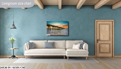 Coastal Awakening: Wrightsville Beach Photography Jonnie Mercers Fishing Pier North Carolina Architectural Seascape Wall Art