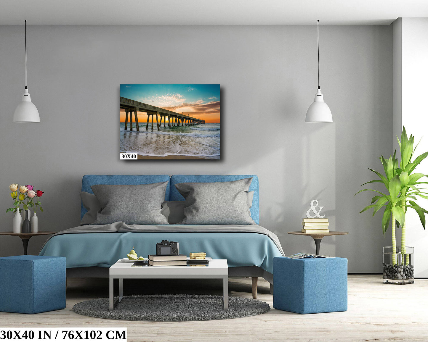 Coastal Awakening: Wrightsville Beach Photography Jonnie Mercers Fishing Pier North Carolina Architectural Seascape Wall Art