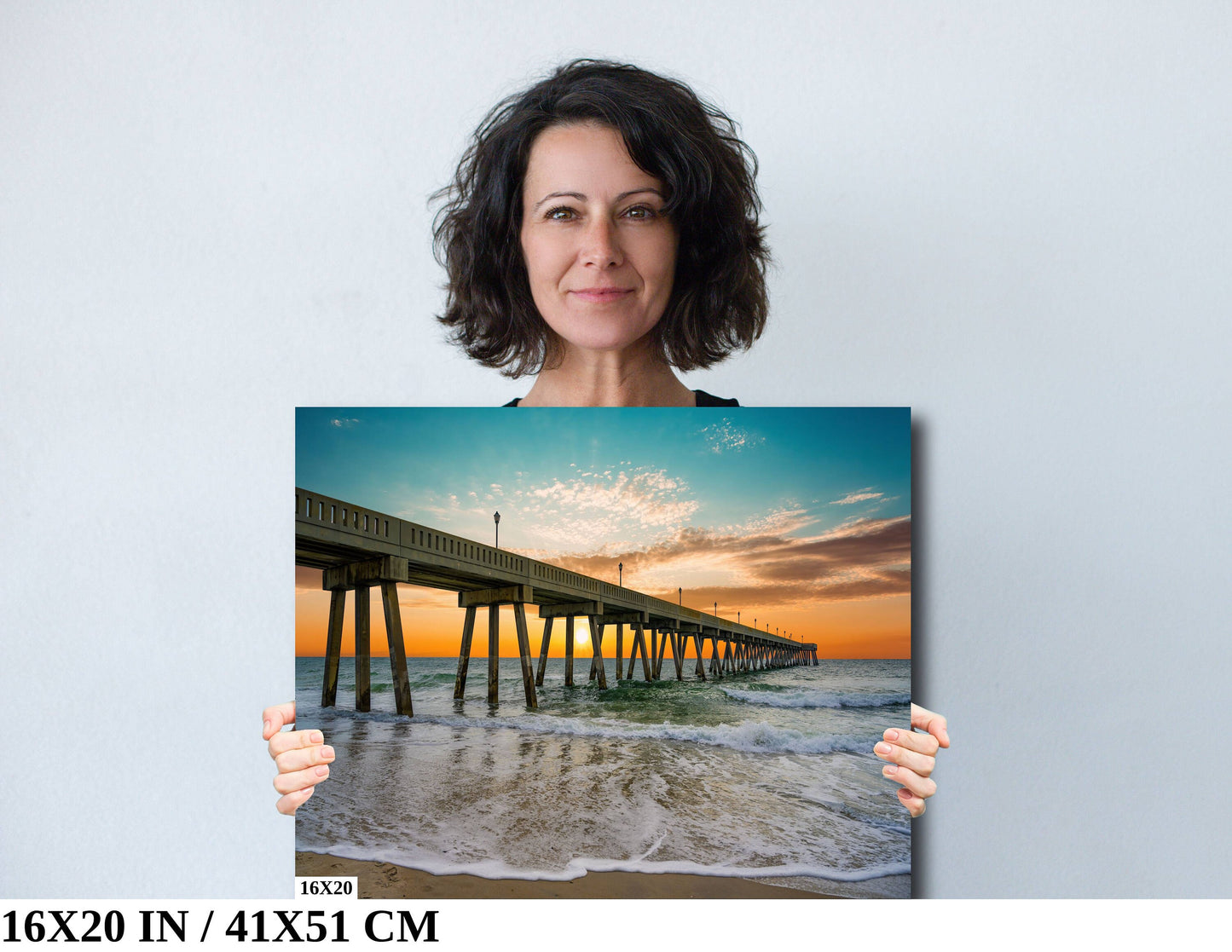 Coastal Awakening: Wrightsville Beach Photography Jonnie Mercers Fishing Pier North Carolina Architectural Seascape Wall Art