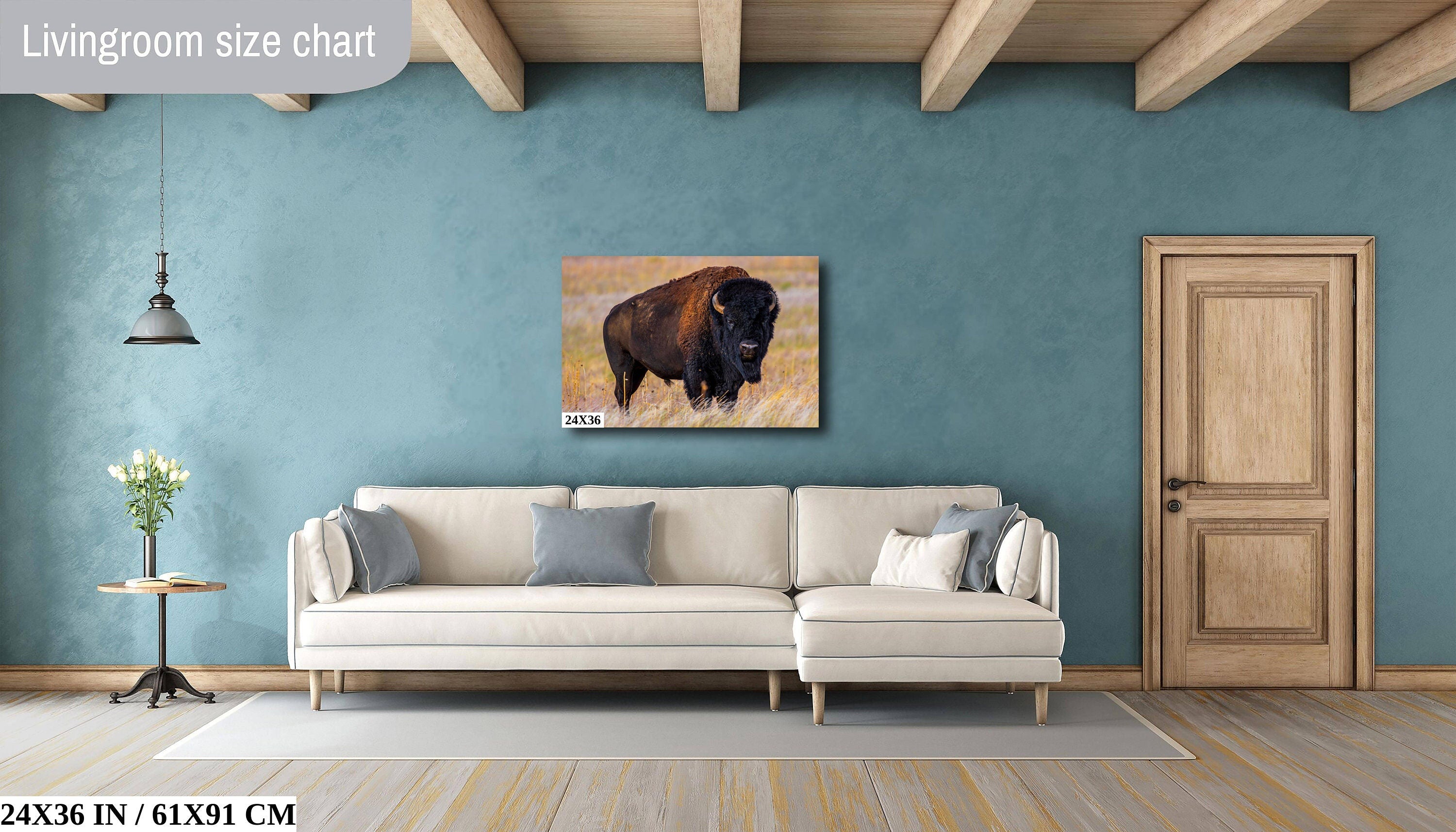 Bison Photography Print: Antelope Island State Park Wildlife Canvas Art