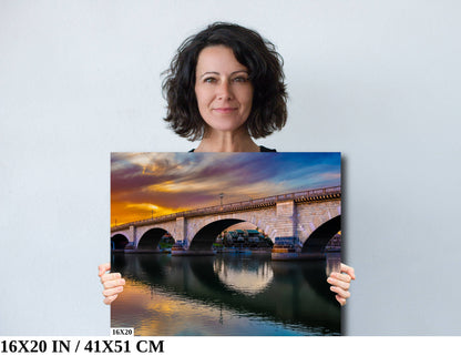 Lakefront Legacy: London Bridge Lake Havasu City Arizona Photography Wall Art