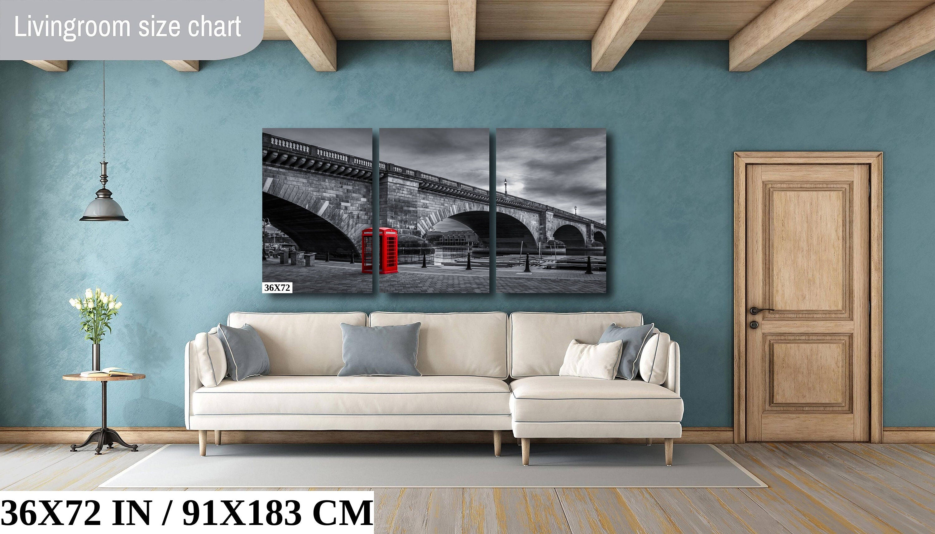 Red Phone Booth: London Bridge Photography Wall Art
