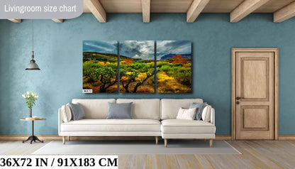 Stormy Glow: Arizona American Southwest Landscape Photography Nature Wall Art Nature Canvas Print