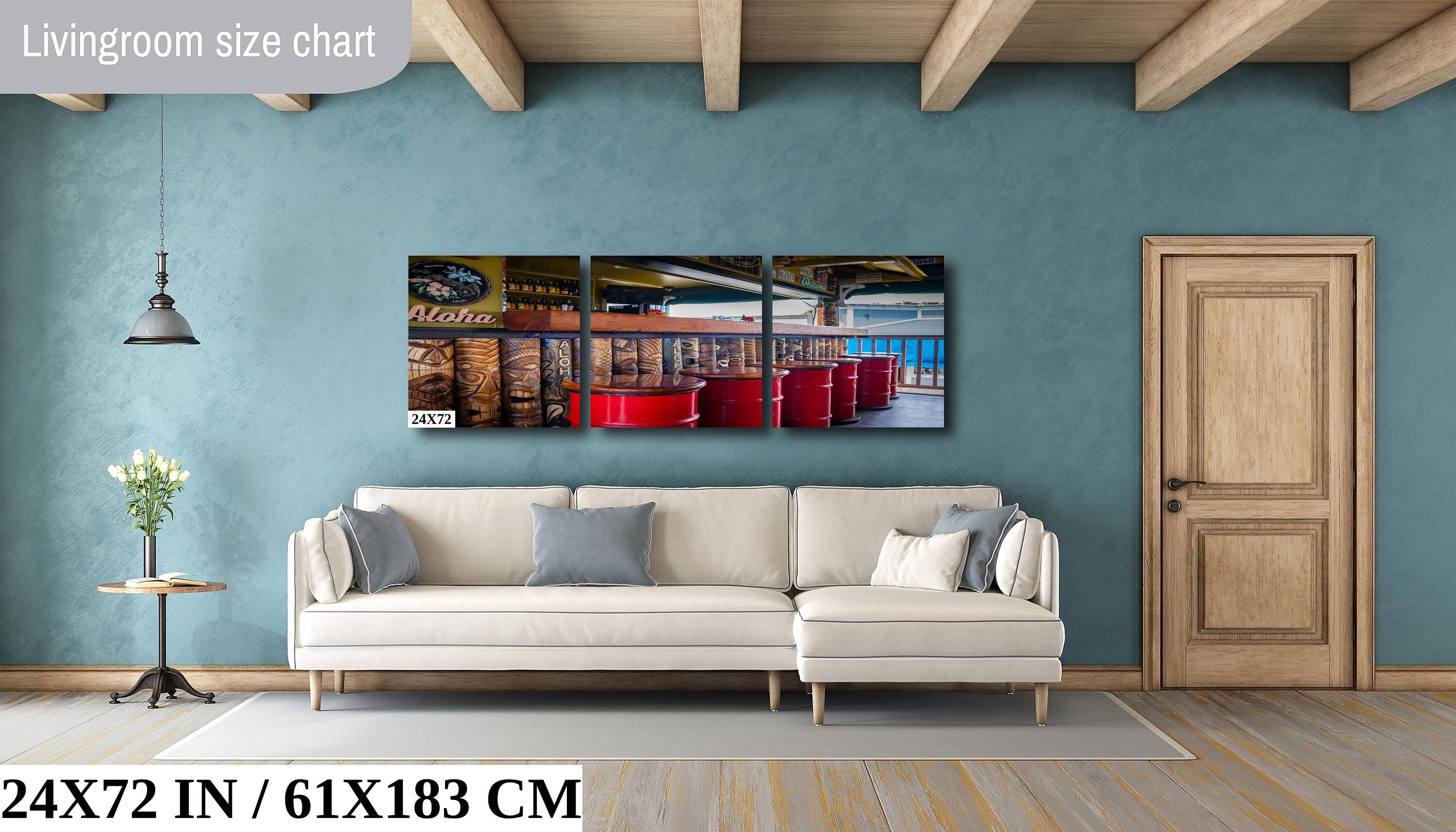 Maui Bar Art Print: Lahaina Hawaii Travel Photography Wall Decor