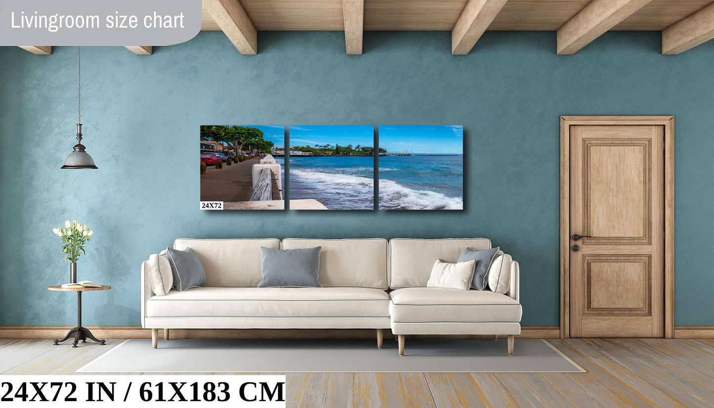 Lahaina Oceanfront Canvas - Maui Wall Art | Hawaii Photography Print
