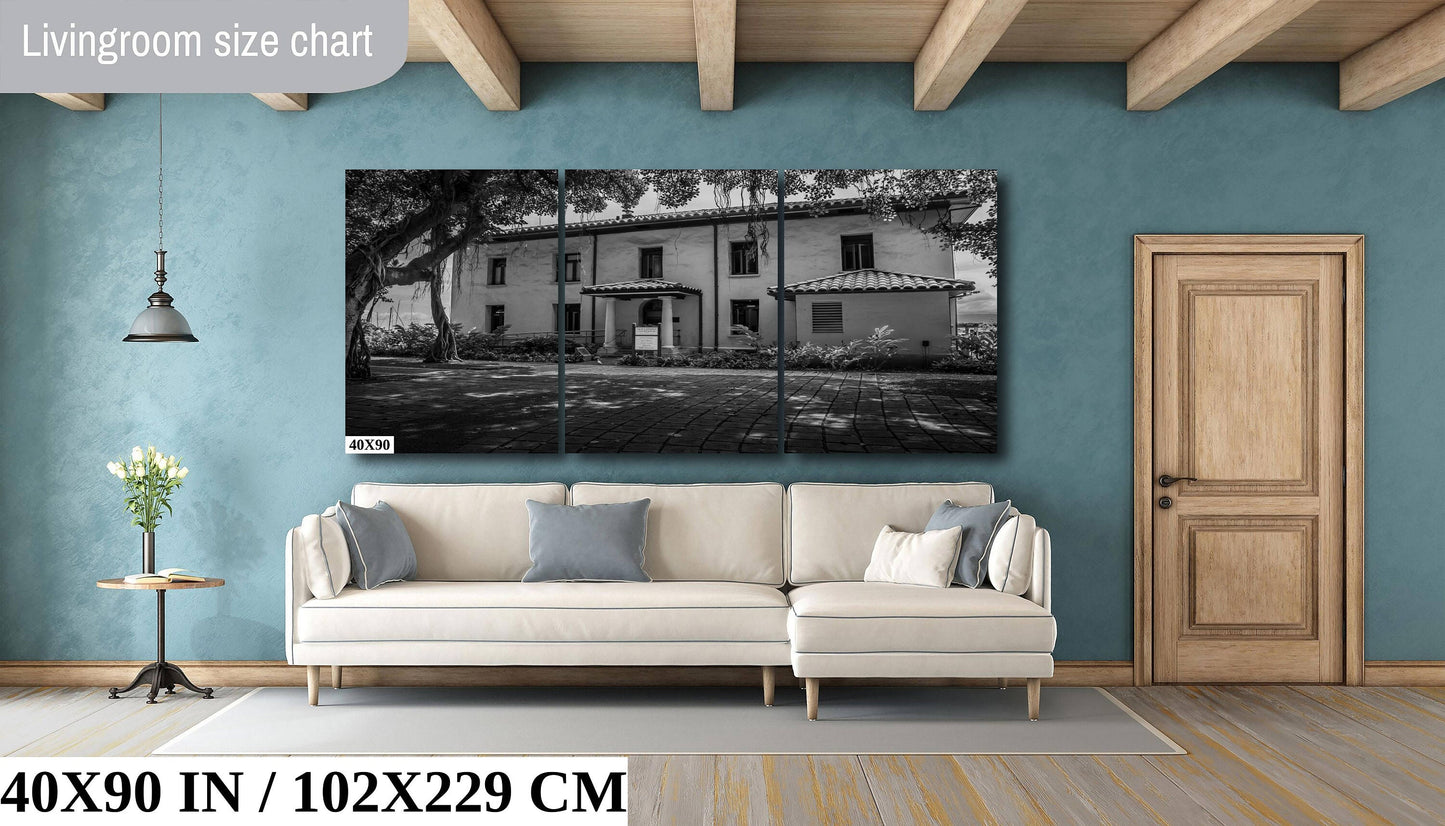 Lahaina Courthouse Wall Art - Historic Maui Landscape Decor | Ready to Hang Canvas Print
