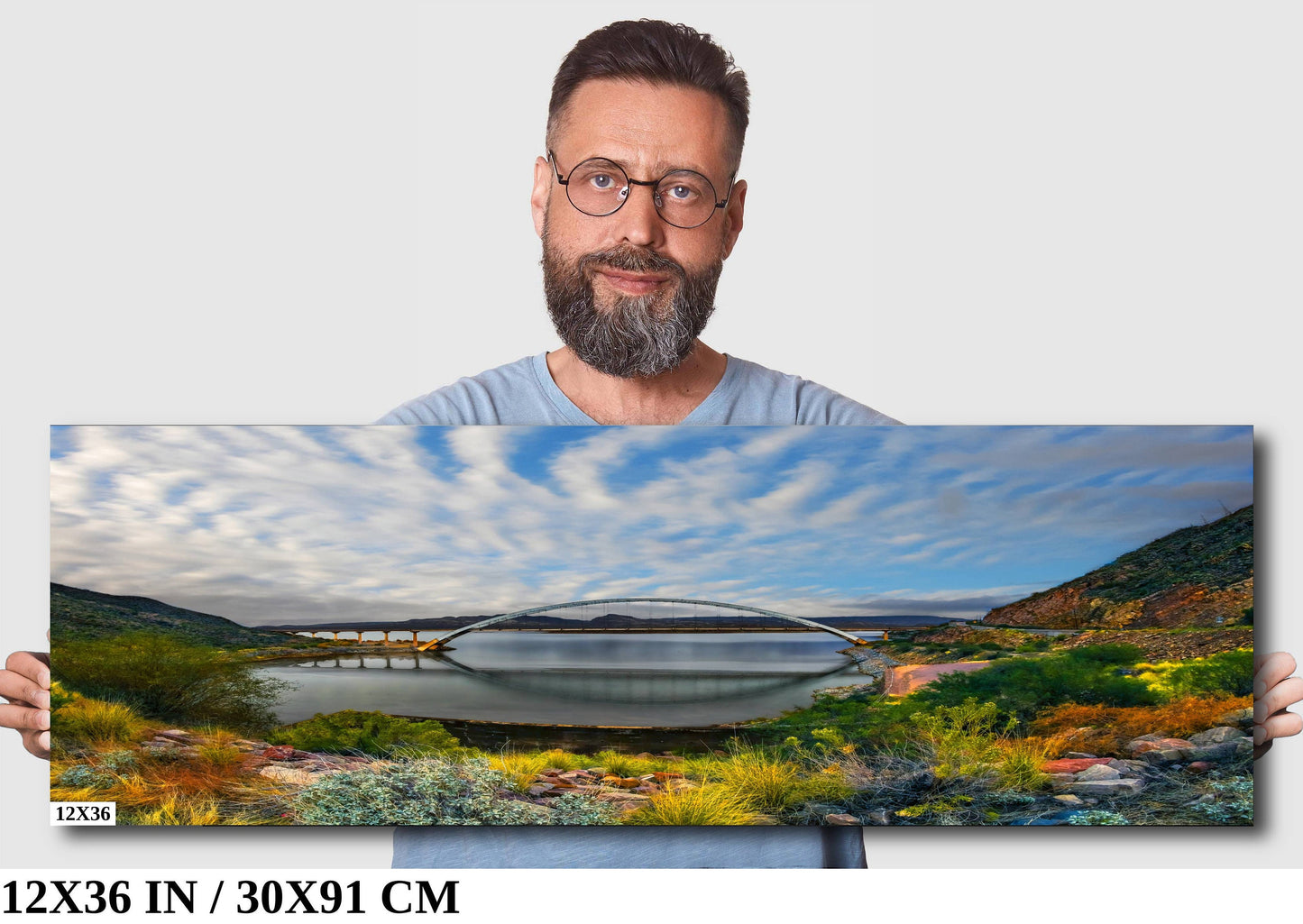 Reflections of Connection: Lake Roosevelt Bridge