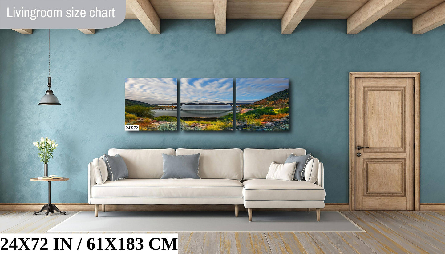 Reflections of Connection: Lake Roosevelt Bridge