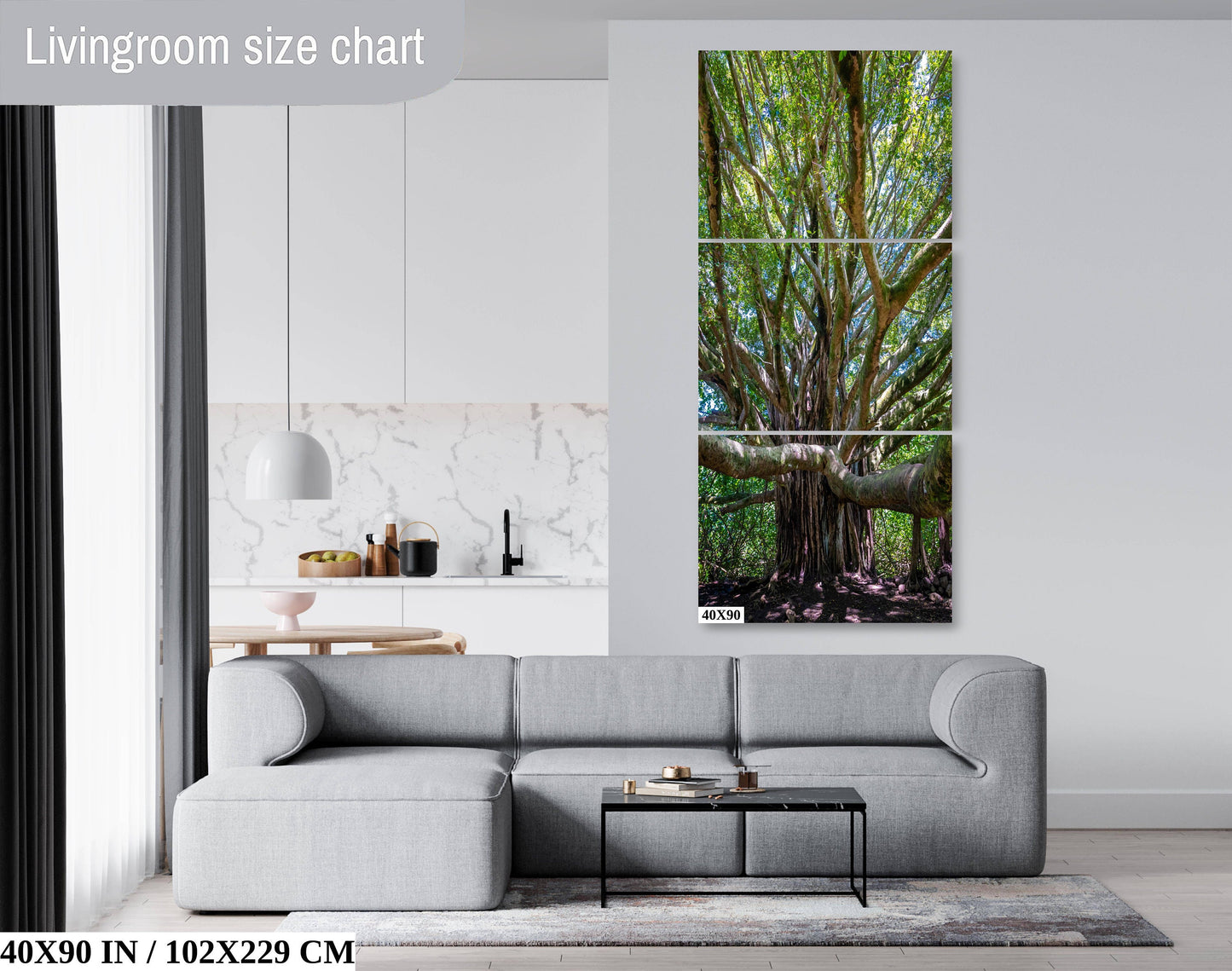 Roots of Time - Banyan Tree in Haleakala National Park Photography Maui Nature Canvas Print Hawaii Landscape