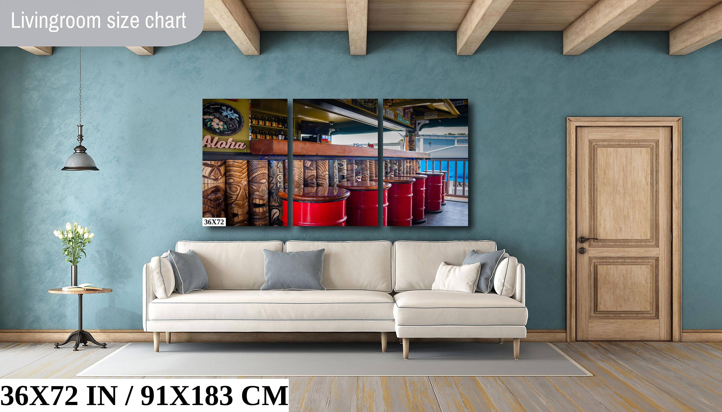 Maui Bar Art Print: Lahaina Hawaii Travel Photography Wall Decor