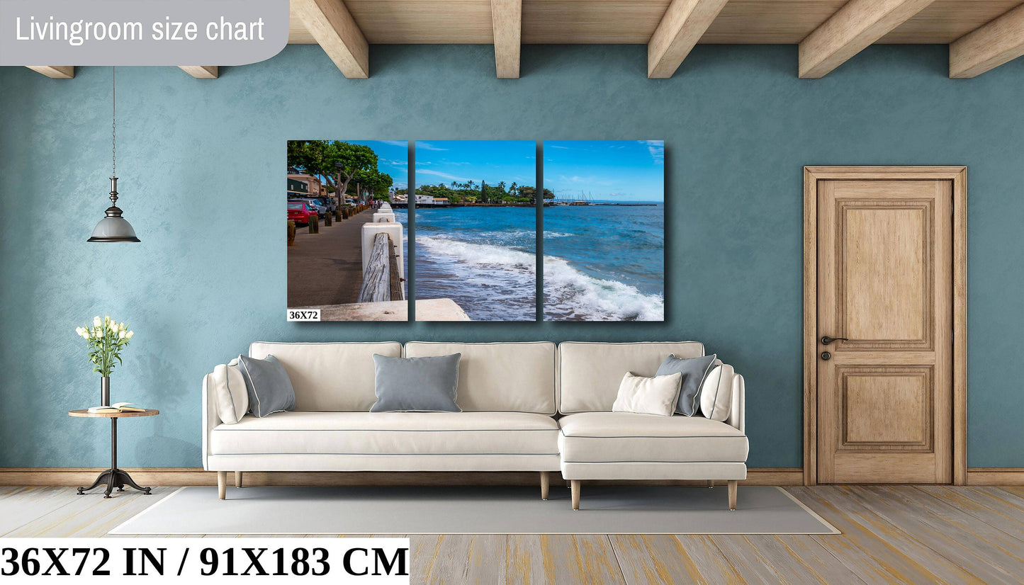 Lahaina Oceanfront Canvas - Maui Wall Art | Hawaii Photography Print