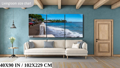 Lahaina Oceanfront Canvas - Maui Wall Art | Hawaii Photography Print