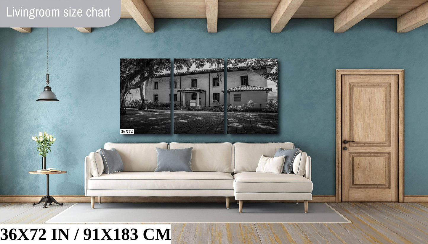 Lahaina Courthouse Wall Art - Historic Maui Landscape Decor | Ready to Hang Canvas Print