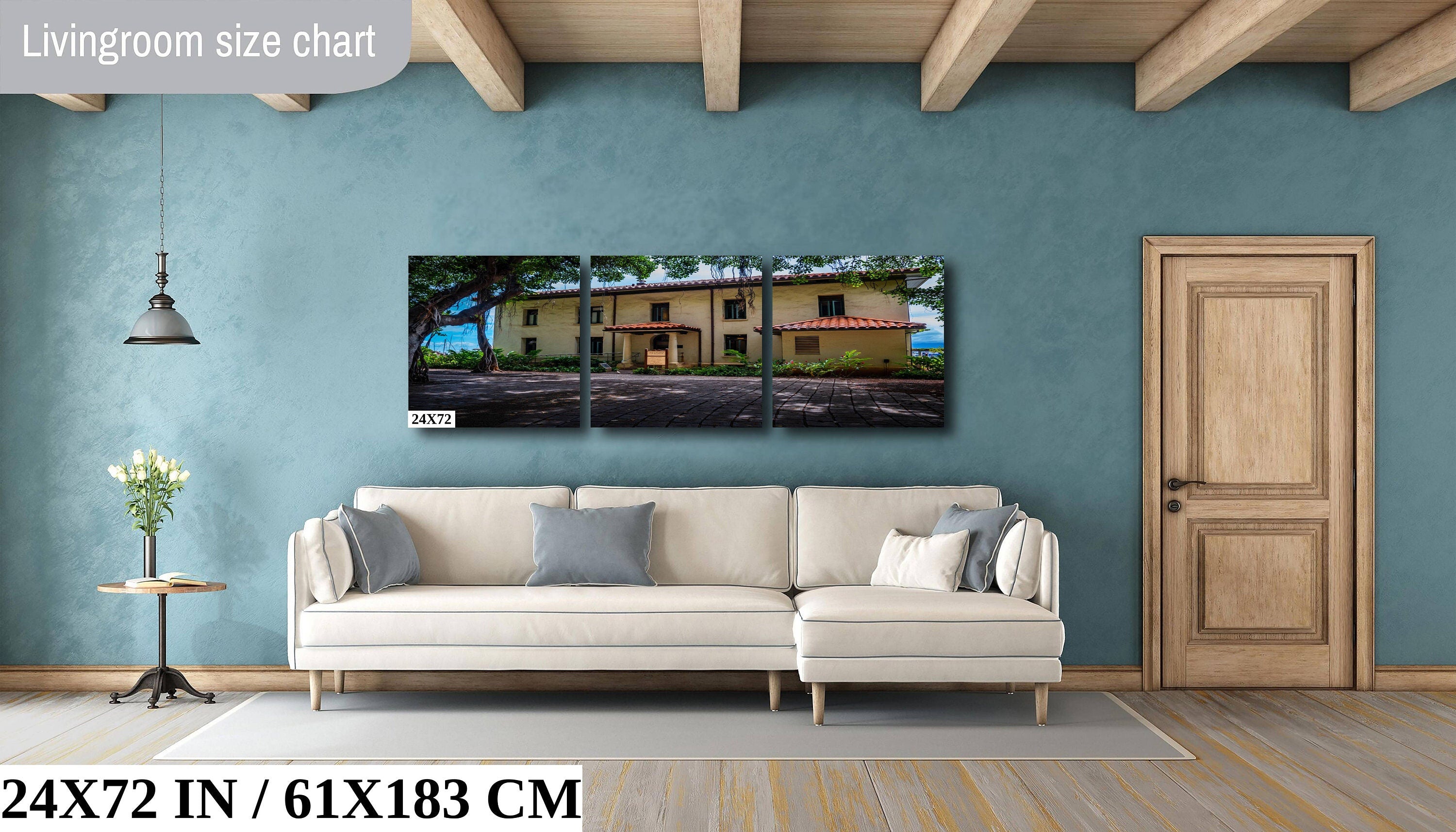 Old Lahaina Courthouse Print: Black and White Maui Wall Art