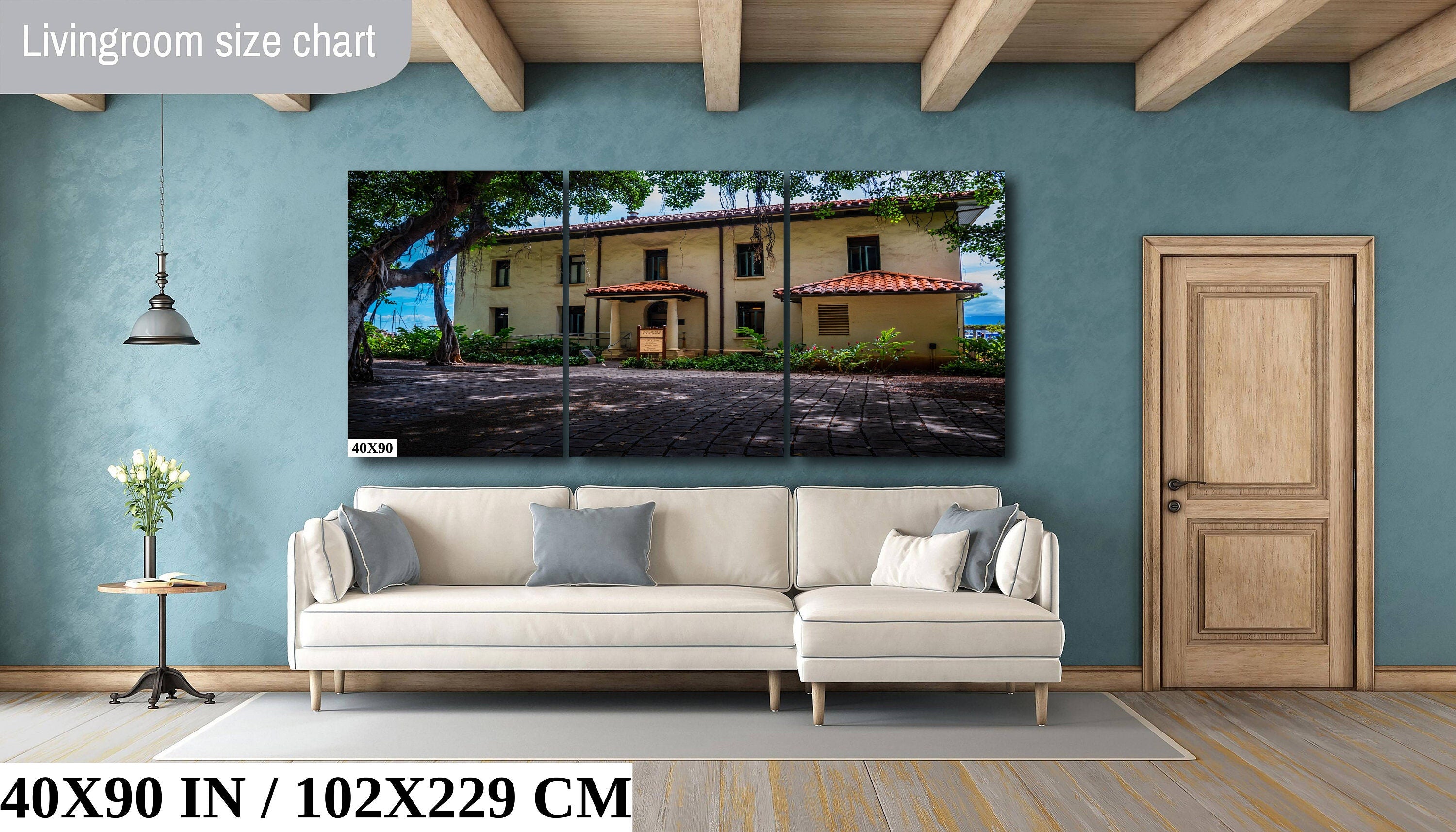 Old Lahaina Courthouse Print: Black and White Maui Wall Art