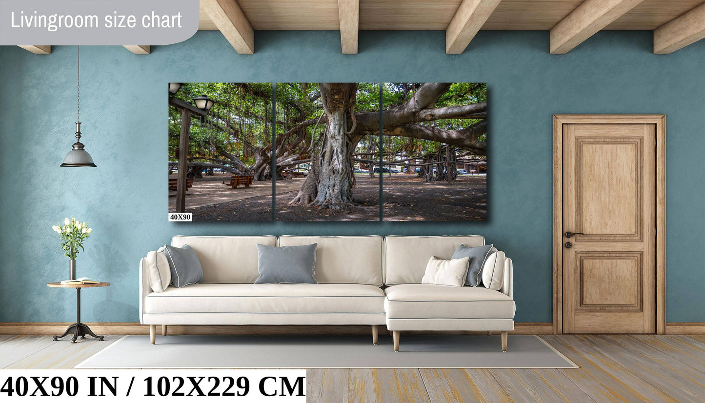 Lahaina Banyan Tree Print - Maui Wall Art | Hawaii Nature Decor Canvas