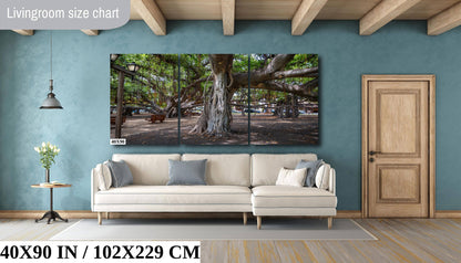 Lahaina Banyan Tree Print - Maui Wall Art | Hawaii Nature Decor Canvas