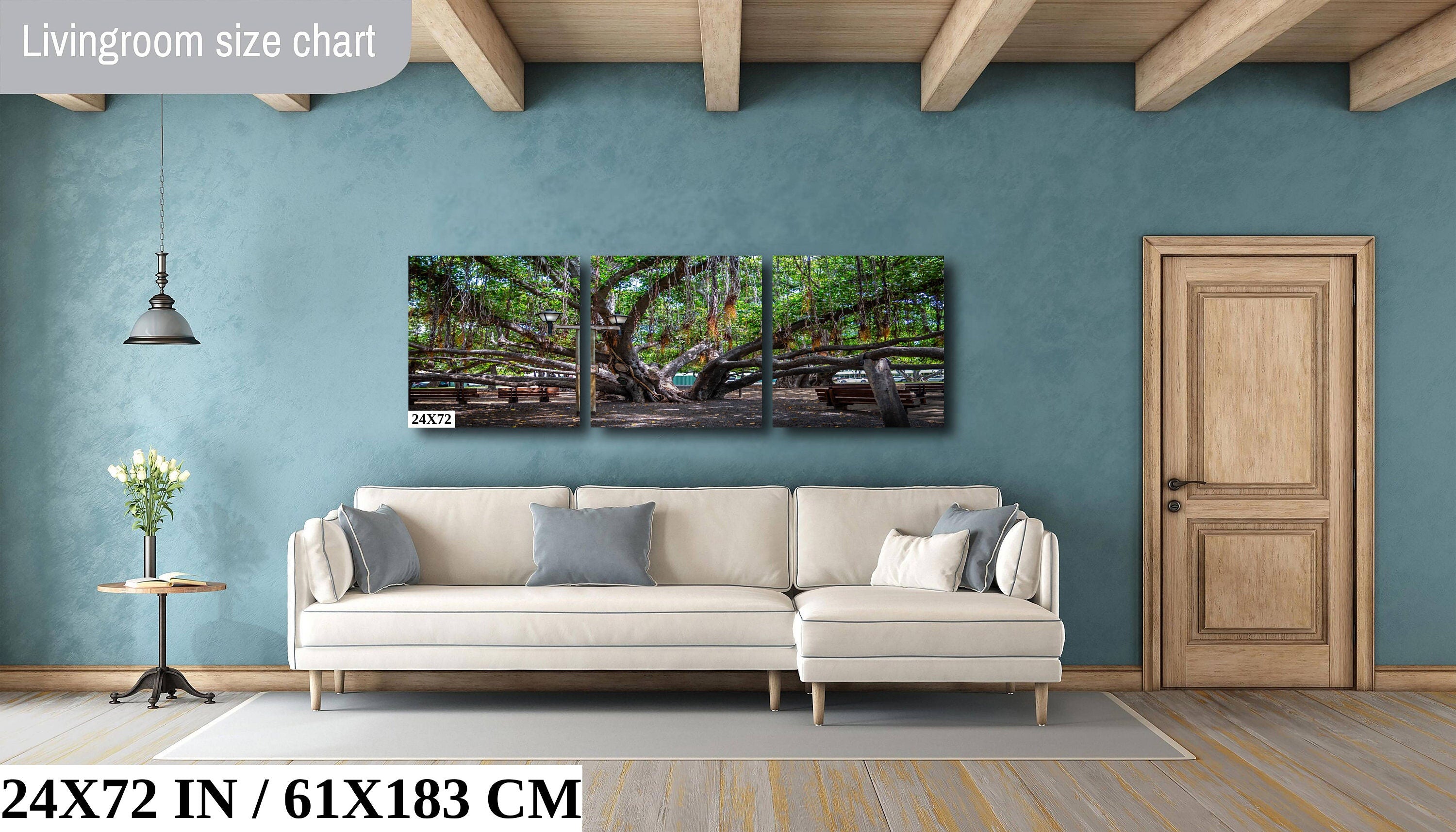 Shade of Serenity: Laihana Hawaii Banyan Tree Photography Maui Nature Print