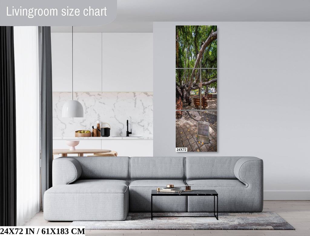 Nature's Canopy: Banyan Tree Print Wall Art Lahaina Hawaii Portrait Maui Photography
