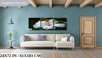 Enigmatic Blossoms: Hawaiian Hibiscus Flower Photography Tropical Home Decor Wall Art Print