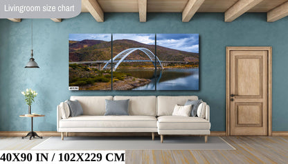 Roosevelt Lake Bridge Arch: Gila County Arizona Landscape Wall Art