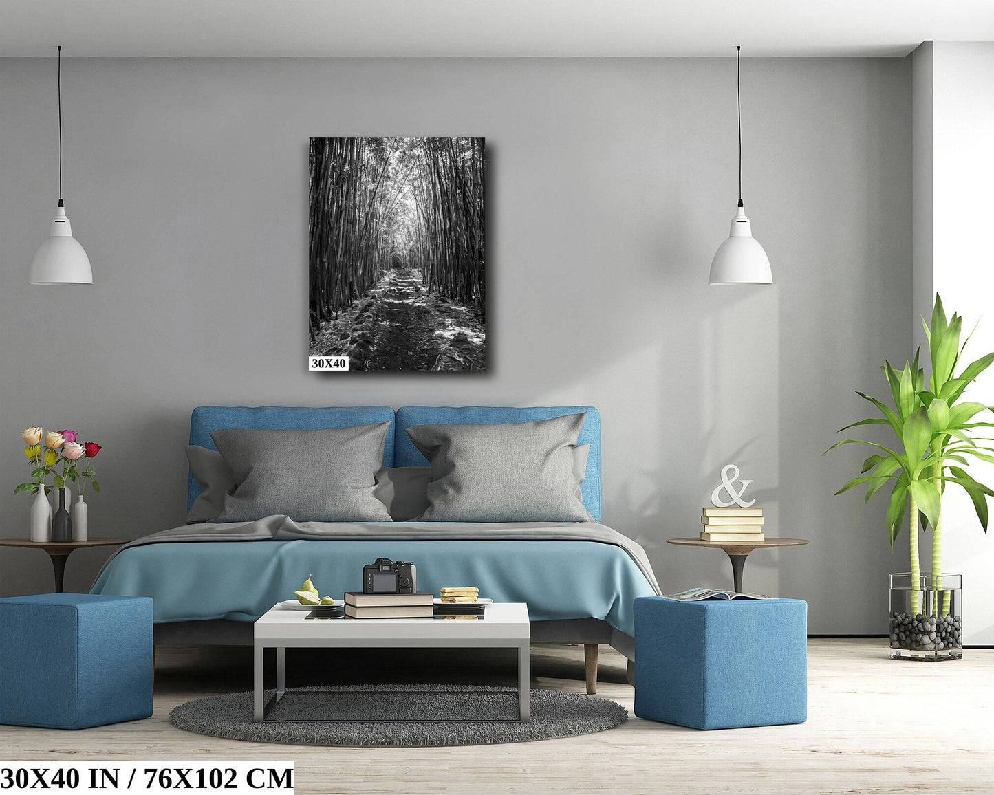 Bamboo Symphony: The Dramatic Aura of Pipiwai Trail's Verdant Path in Haleakala Maui Hawaii Wall Art Photography