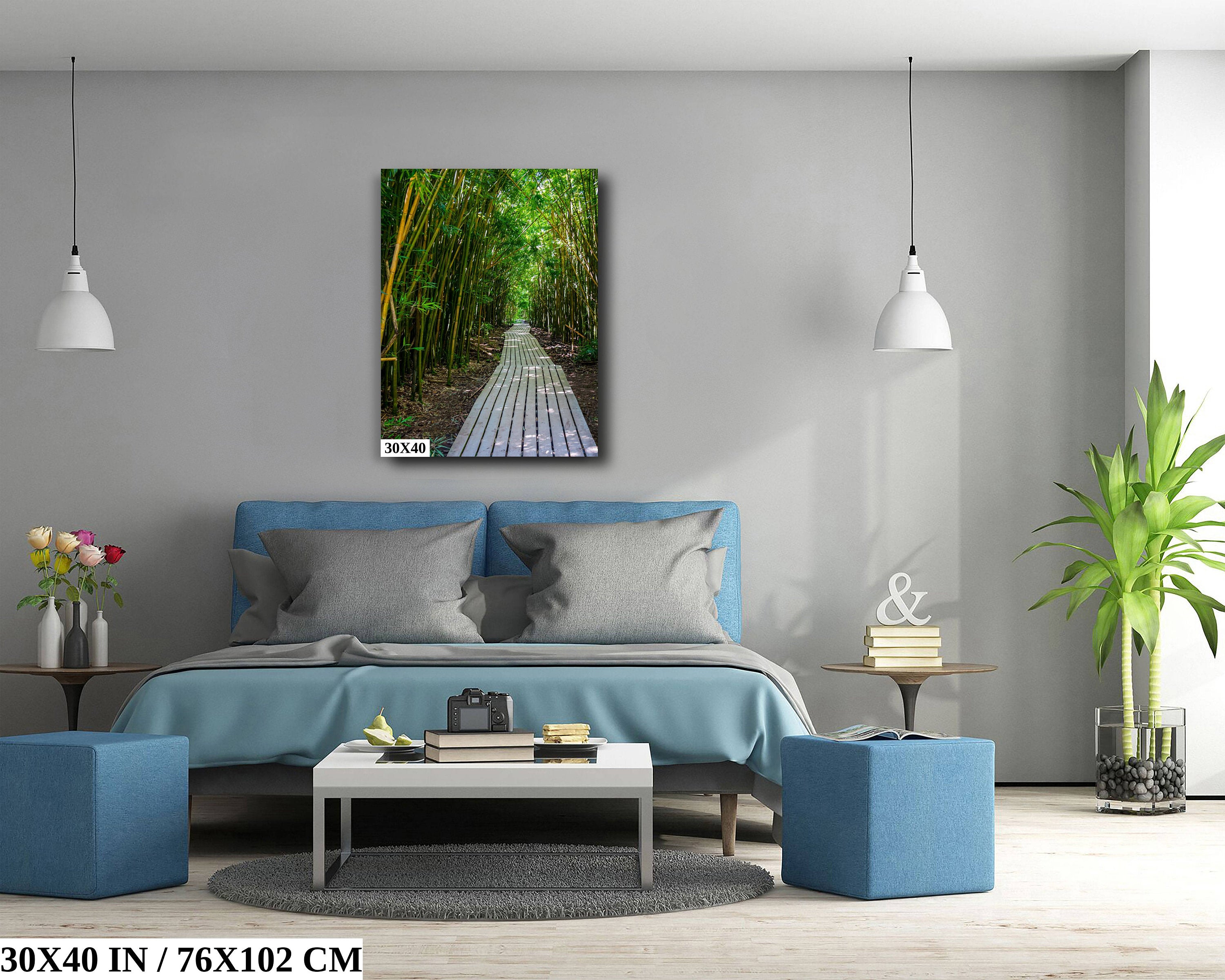 Bamboo Cathedrals: A Dramatic Walk Along Pipiwai Trail in Haleakala Maui Hawaii Wall Art Canvas Print