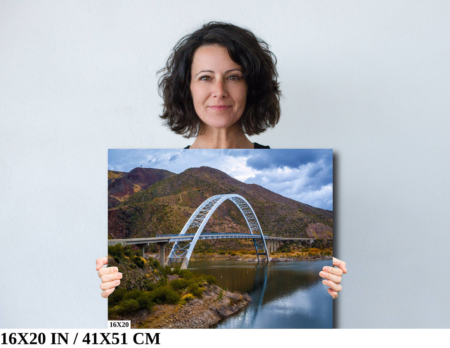 Roosevelt Lake Bridge Arch: Gila County Arizona Landscape Wall Art