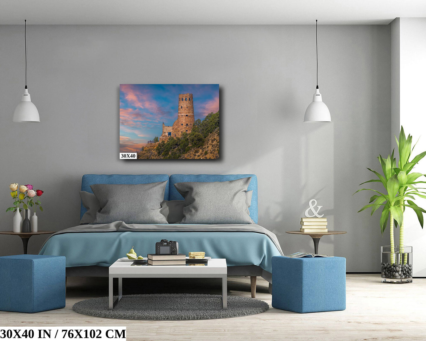 Desert View Watchtower Grand Canyon Arizona Landscape Photography Wall Art