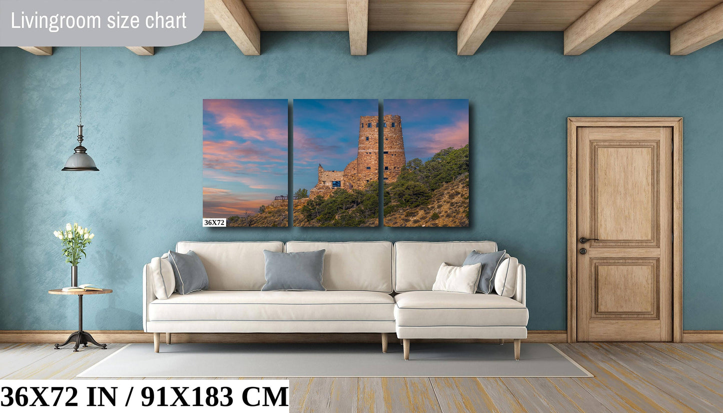 Desert View Watchtower Grand Canyon Arizona Landscape Photography Wall Art