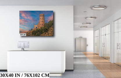 Desert View Watchtower Grand Canyon Arizona Landscape Photography Wall Art