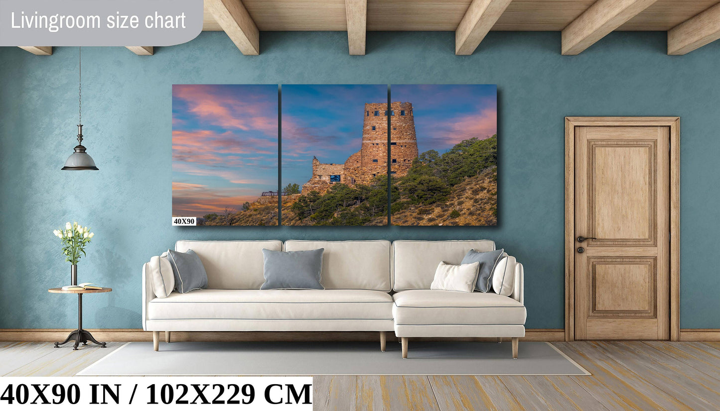 Desert View Watchtower Grand Canyon Arizona Landscape Photography Wall Art