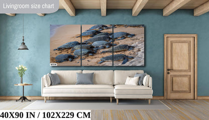 Bale of Turtles: Maui Hawaii Sea Turtles Photography Ocean Wildlife Wall Art Canvas Print
