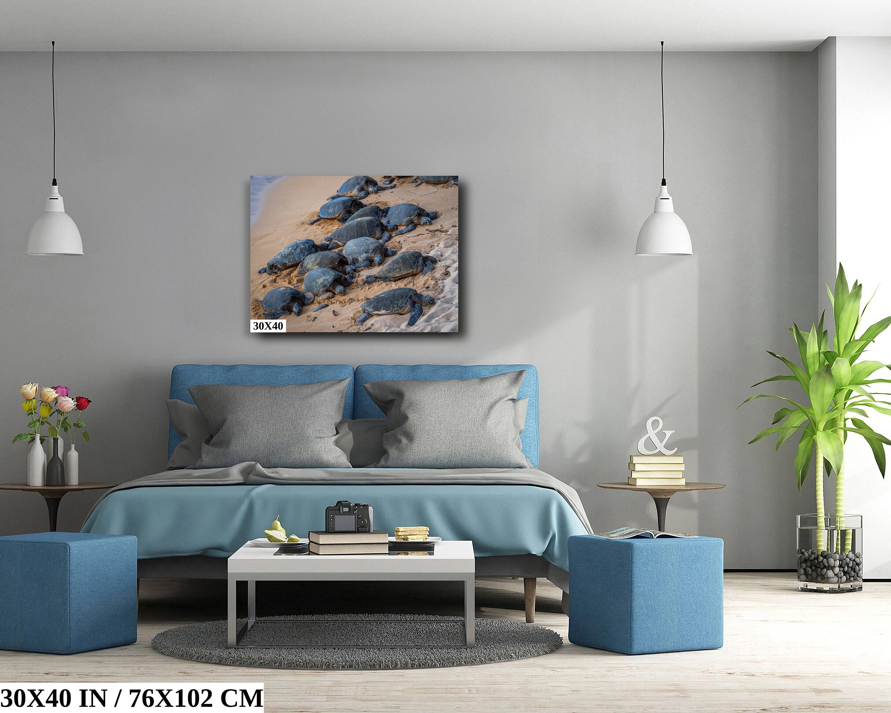 Bale of Turtles: Maui Hawaii Sea Photography Ocean Wildlife Wall Art Print