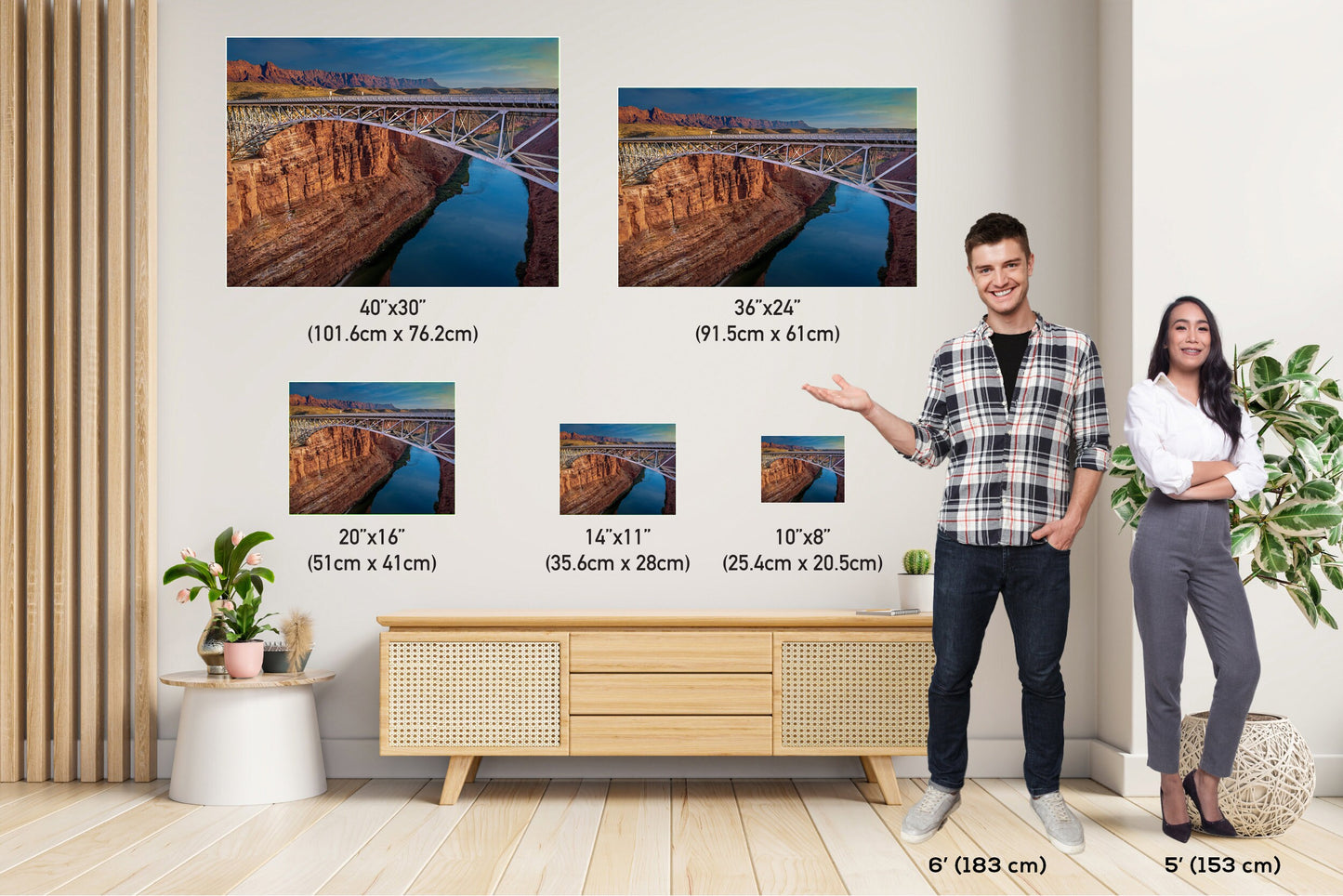 Historic Navajo Connecting Arch Bridge Arizona Colorado River Wall Art