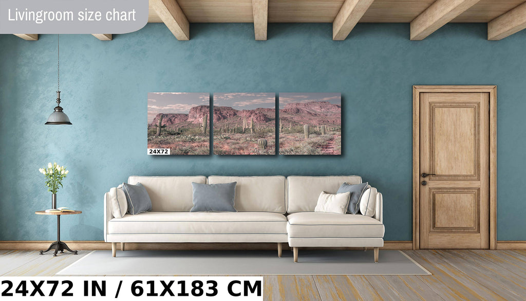Enigmatic Wilderness Wonders: Superstition Mountains Cactus Desert Arizona Wall Art