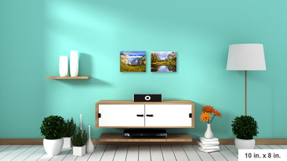 Valley View Serenity: Yosemite National Park Double Wall Art Tunnel View Landscape Photography California Metal Canvas Prints