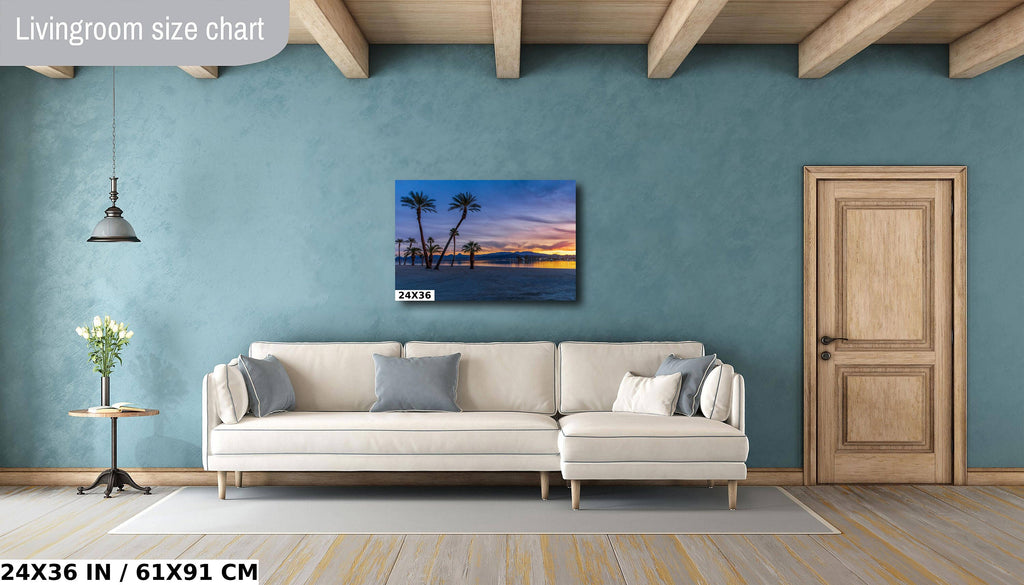 Lake Havasu Palm Tree Sunset: Arizona Landscape Photography Wall Art