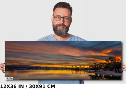 Golden Sunset Symphony: Lake Havasu Photography Wall Art