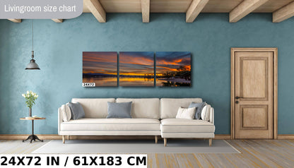 Golden Sunset Symphony: Lake Havasu Photography Wall Art