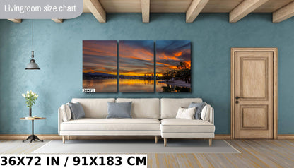 Golden Sunset Symphony: Lake Havasu Photography Wall Art