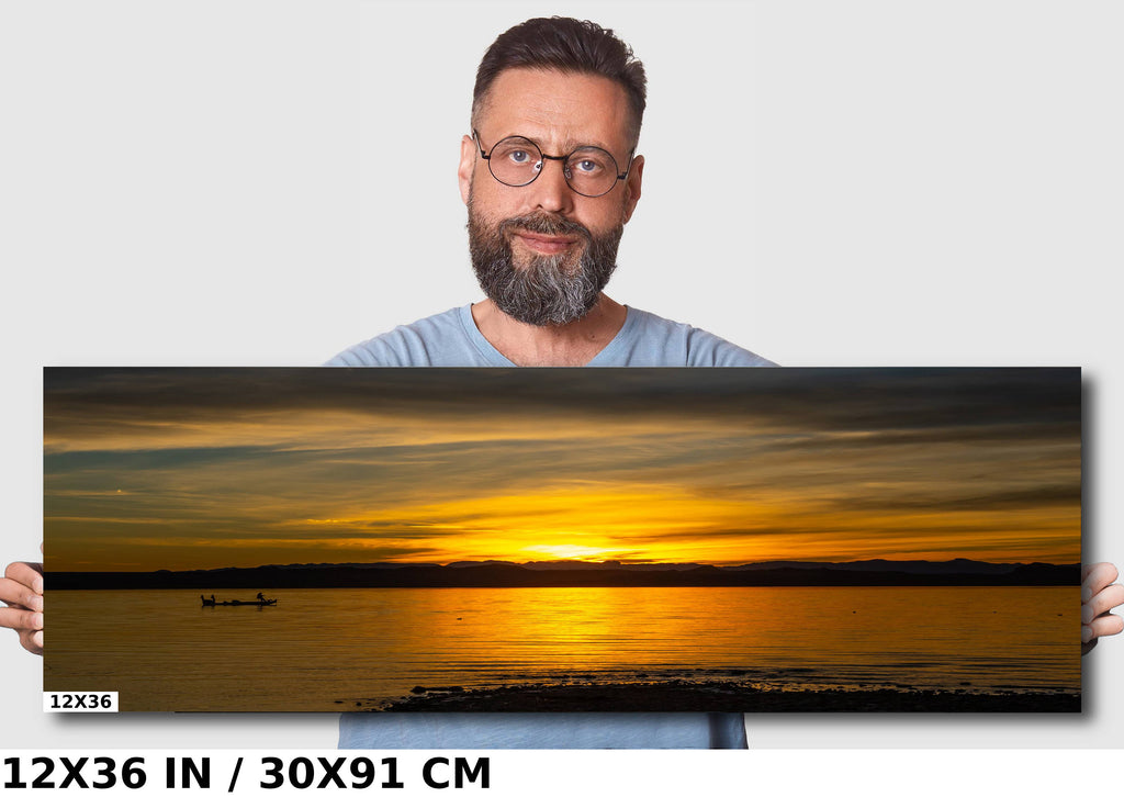 Mesmerizing Desert Dusk: Lake Havasu Landscape Photography Sunrise Fishing Wall Art
