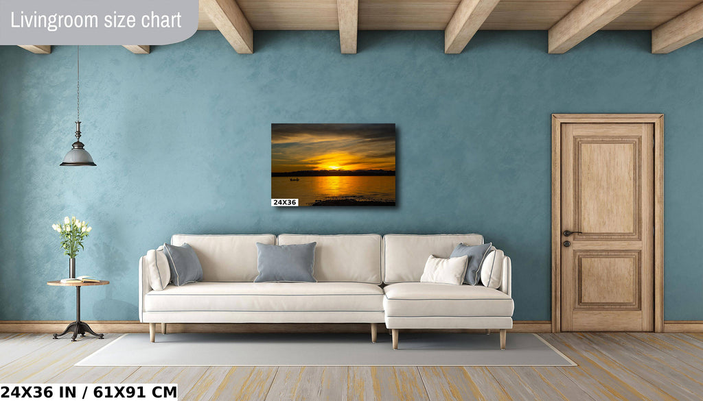Mesmerizing Desert Dusk: Lake Havasu Landscape Photography Sunrise Fishing Wall Art