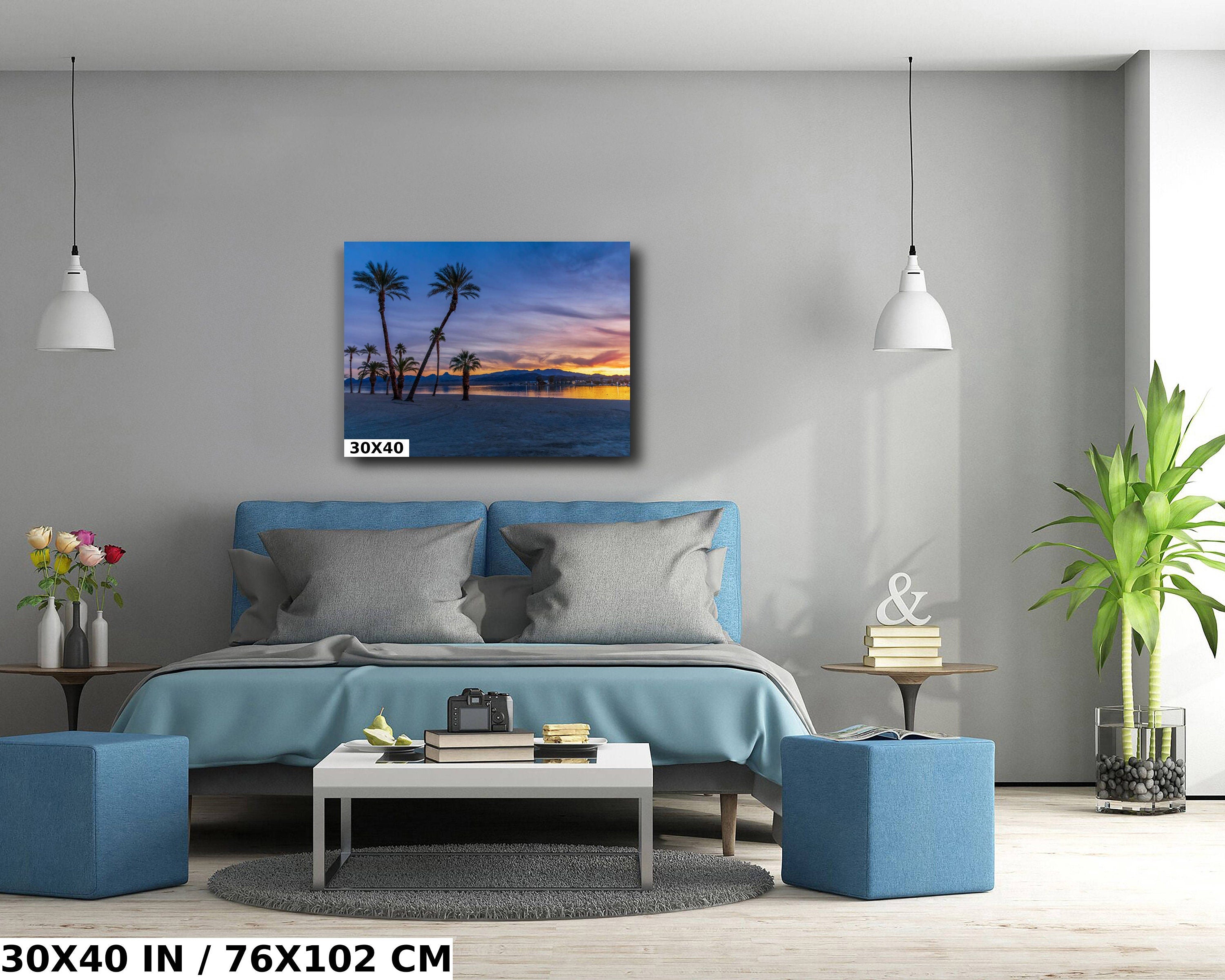 Lake Havasu Palm Tree Sunset: Arizona Landscape Photography Wall Art