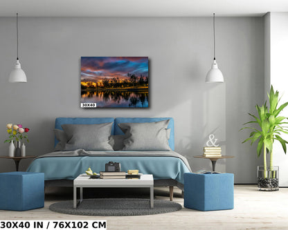 London Bridge Beach Sunset: Arizona Landscape Photography Wall Artetal Acrylic Print