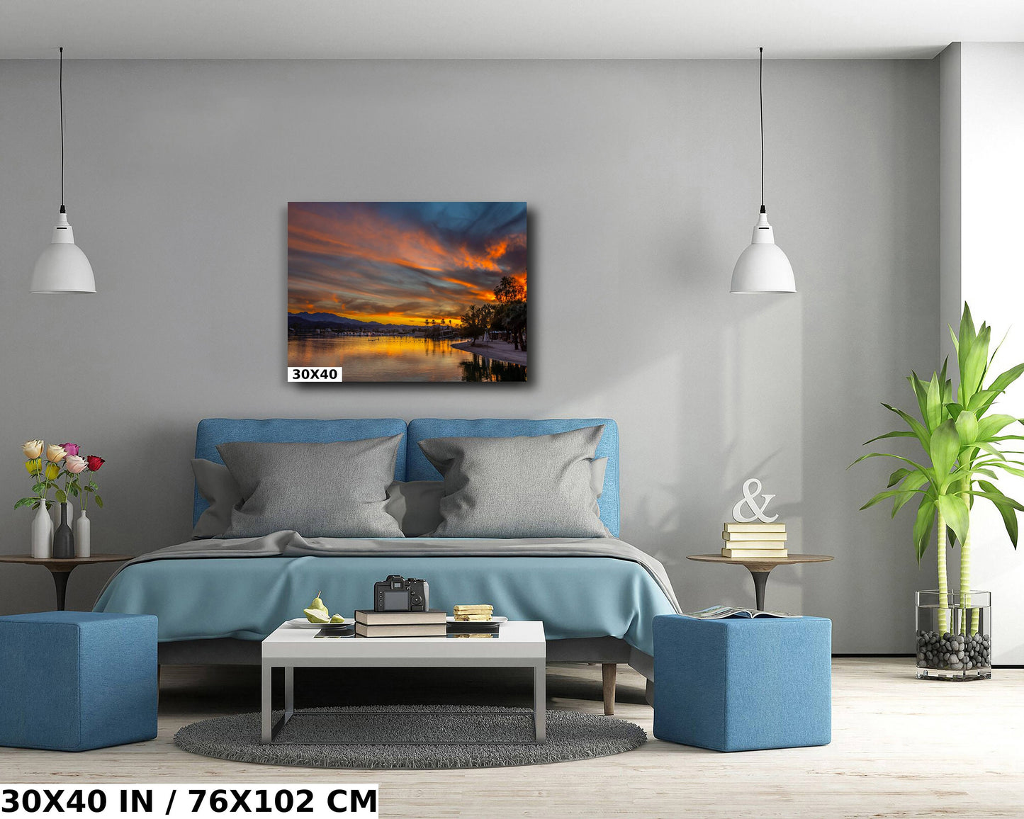 Golden Sunset Symphony: Lake Havasu Photography Wall Art